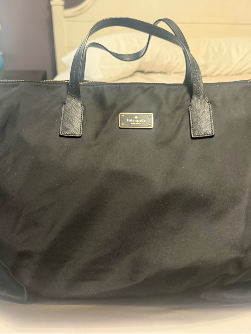kate spade Black Nylon duffel bag